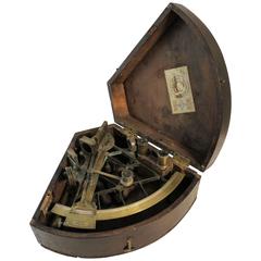 19th Century Nautical Sextant in Box