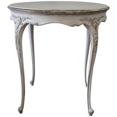 20th Century Painted Louis XV Style Round Centre Table
