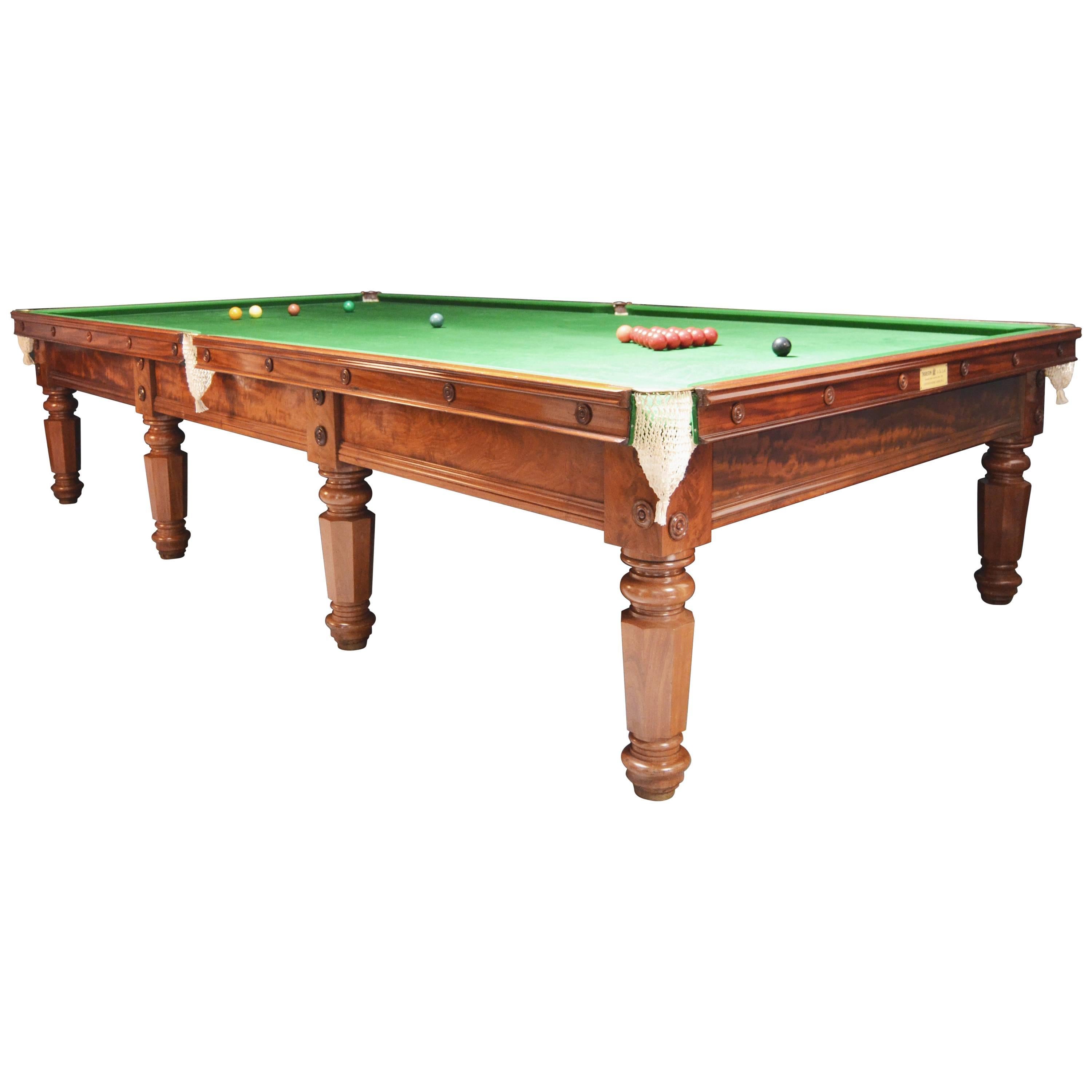 Billiard Snooker Pool Table, circa 1850