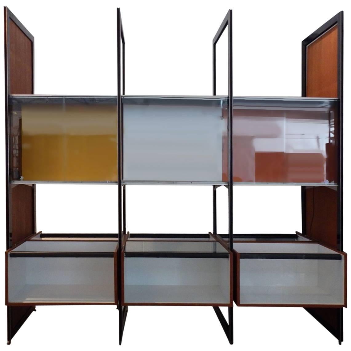   Custom Contract George Nelson Walk Around CSS Display Case Room Divider