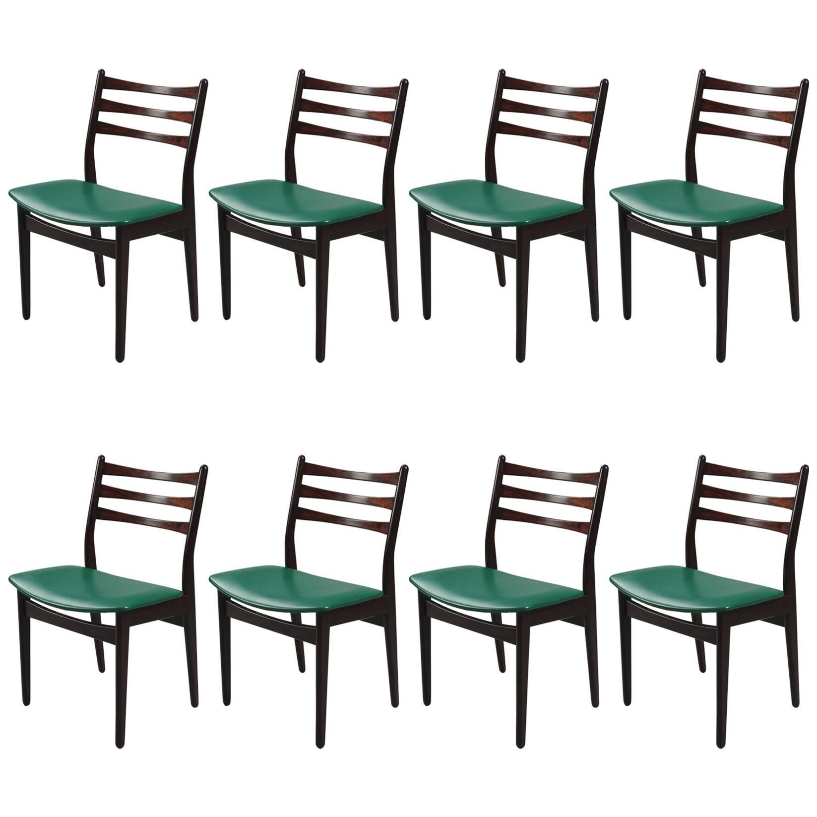 Set of Eight Swedish Dinning Chairs For Sale