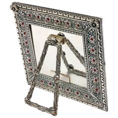One of a Kind Silver Picture Frame "Harmony Coral" Laura G Art with Heart 6