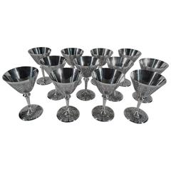 Set of 12 Fabulous Tiffany Sterling Silver Cocktail Cups 5