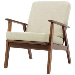 Antique Danish Teak Armchair, 1960s