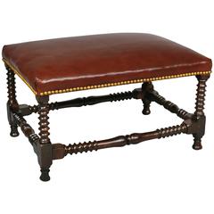 Italian Baroque Walnut Bench 1