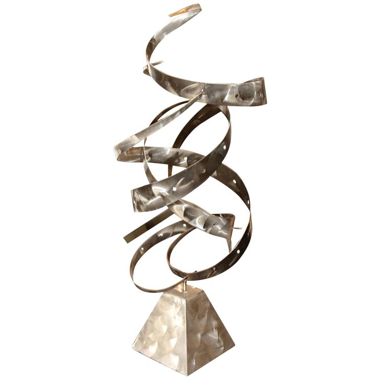 Unusual Metal Handmade Sculpture For Sale at 1stdibs