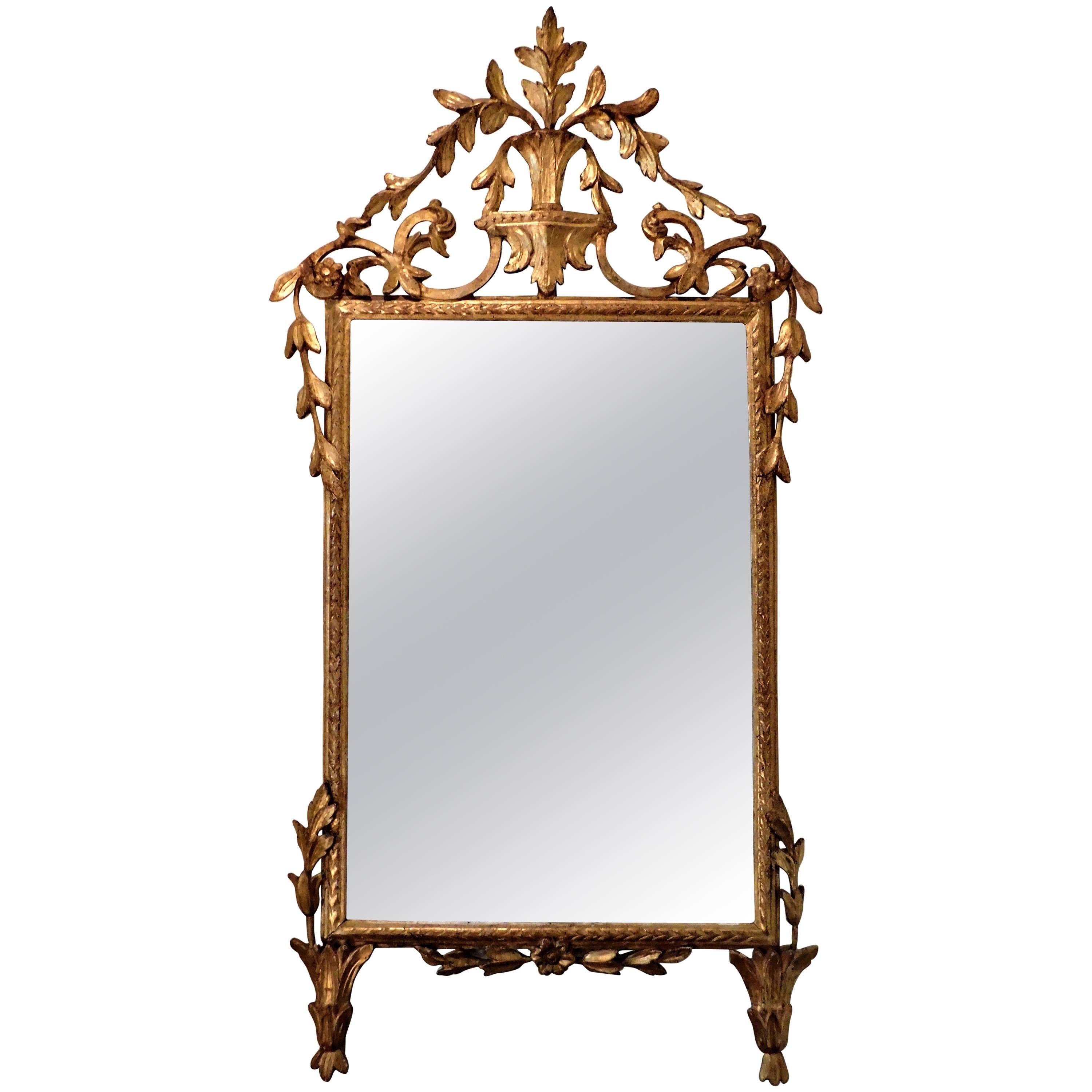 18th Century Neoclassical Italian Mirror For Sale