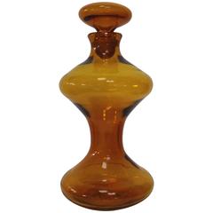 1960s Blenko Glass Bottle with Stopper 8