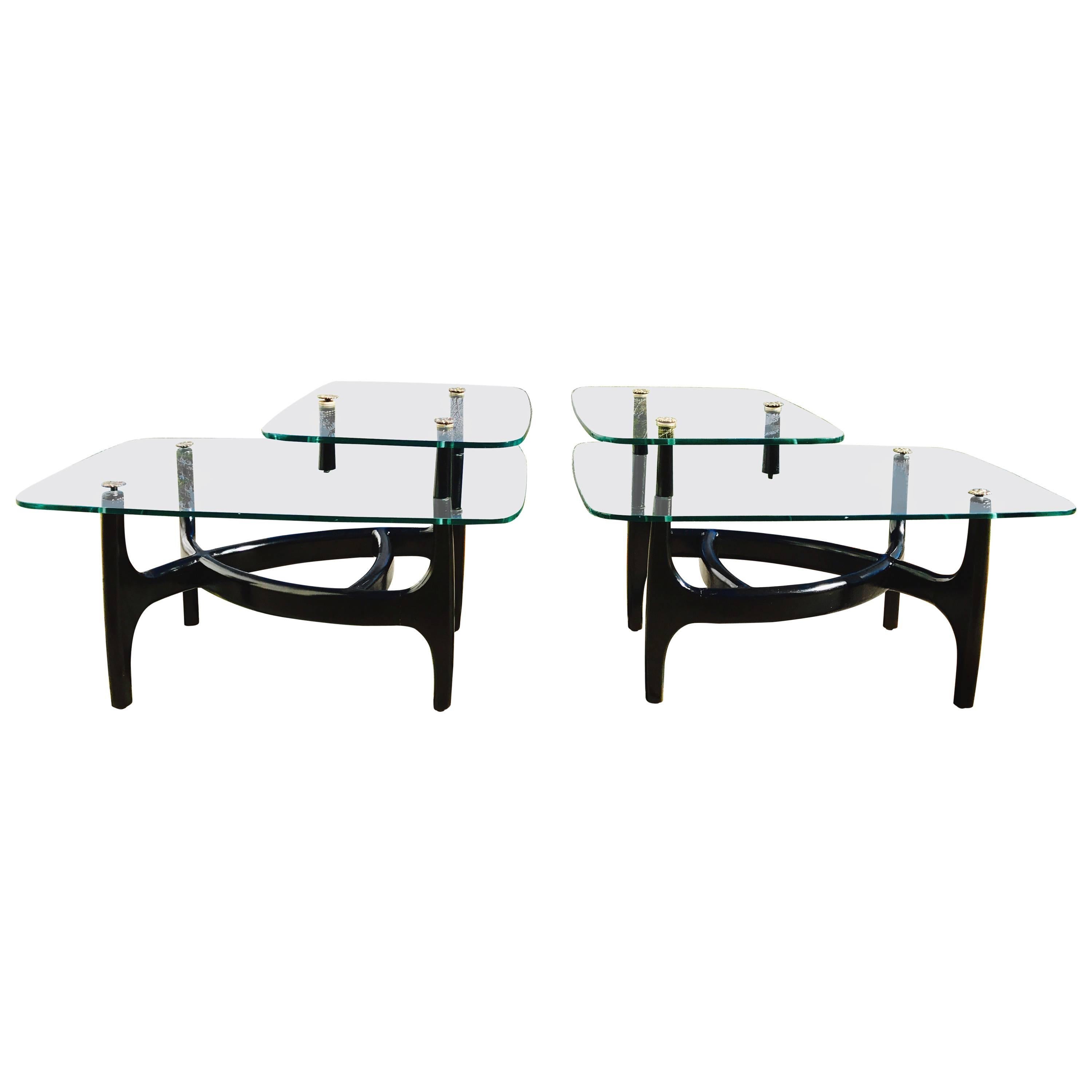 Glass Top Side Tables 