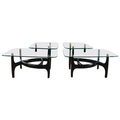 Pair of End Tables After Vladimir Kagan 10
