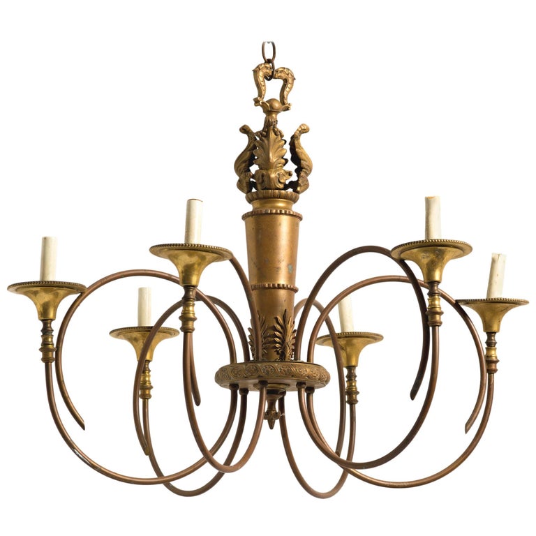 Classical Brass Torch Fixture at 1stDibs