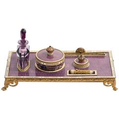 19th Century French Enamel Vanity Set