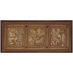 Myanmar Burmese Kalaga with Figures and Elephants