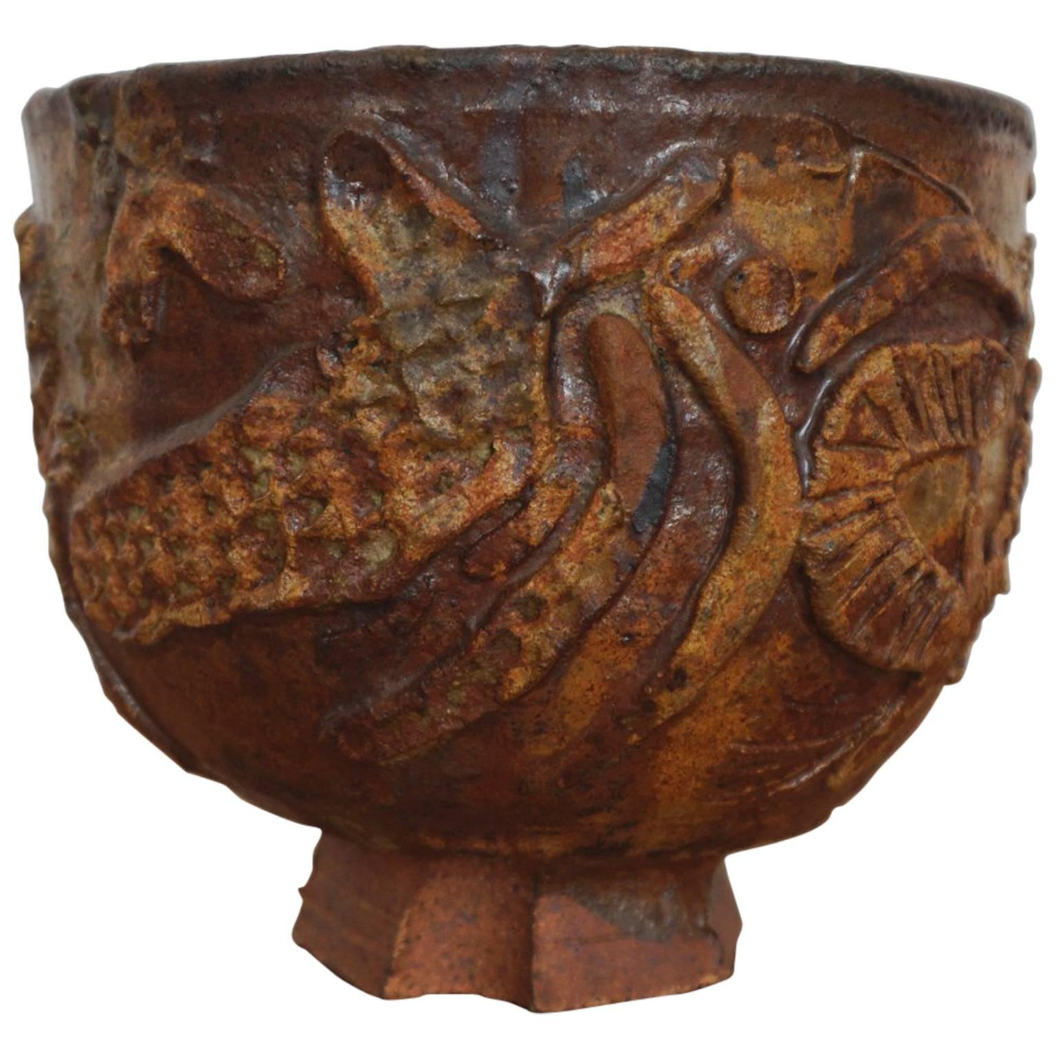 1960s Ceramic Bowl by Robert Arneson