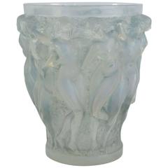 Rene Lalique Opalescent Vase "Bacchantes"