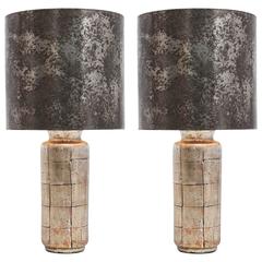 Pair of Gold Leaf Lamps