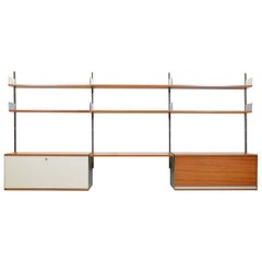 Dieter Rams 606 Universal Shelving System in Walnut Veneer for Vitsoe