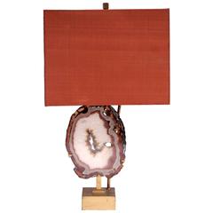 1950s Agate Table Lamp