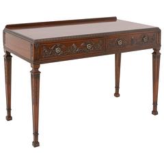 Mahogany Two-Drawer Side Table