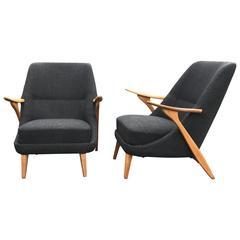 Pair of Scandinavian Modern Lounge Chairs by Svante Skogh for Seffle Möbelfabrik