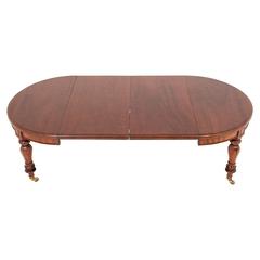 Superb Quality William IV Extending Circular Dining Table