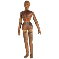Antique Fir and Larch Manikin with Articulated Joints