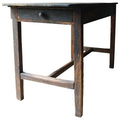 Antique Mid-19th Century Provincial Stained Pine Farmhouse Table, circa 1840-1850