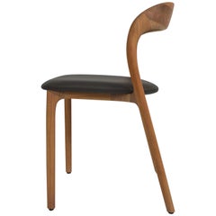 Artisan 'Neva Light' Dining Chairs in Oak and Leather