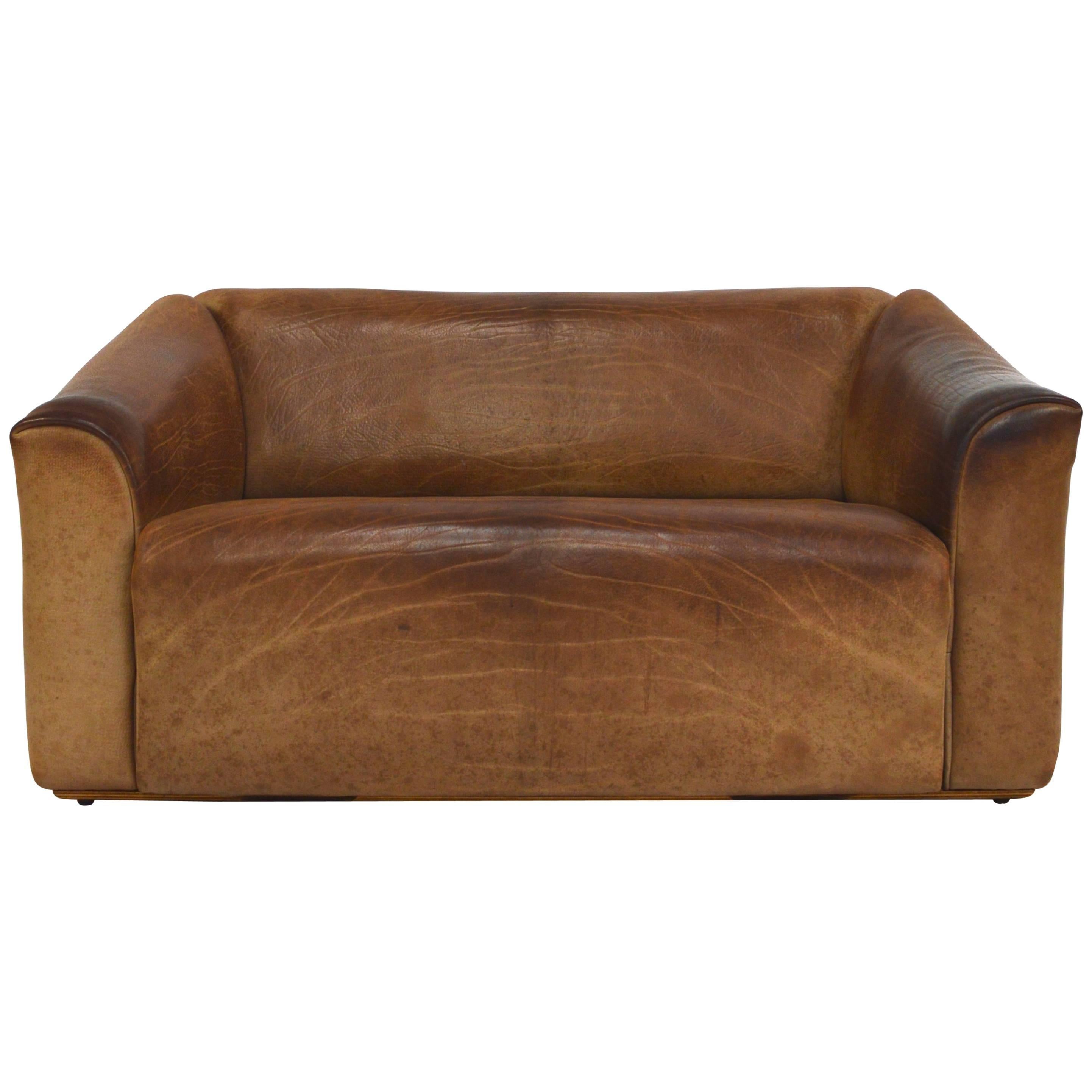 De Sede DS47 Cognac Leather Sofa, Switzerland, 1970s