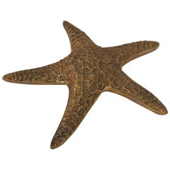 Realistic Cast Metal Starfish