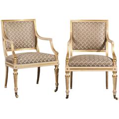Pair of 19th Century Regency Style Armchairs 2