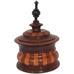 Antique Dutch Treen Tobacco Jar