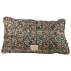 Quilted Vintage Silk Pillow