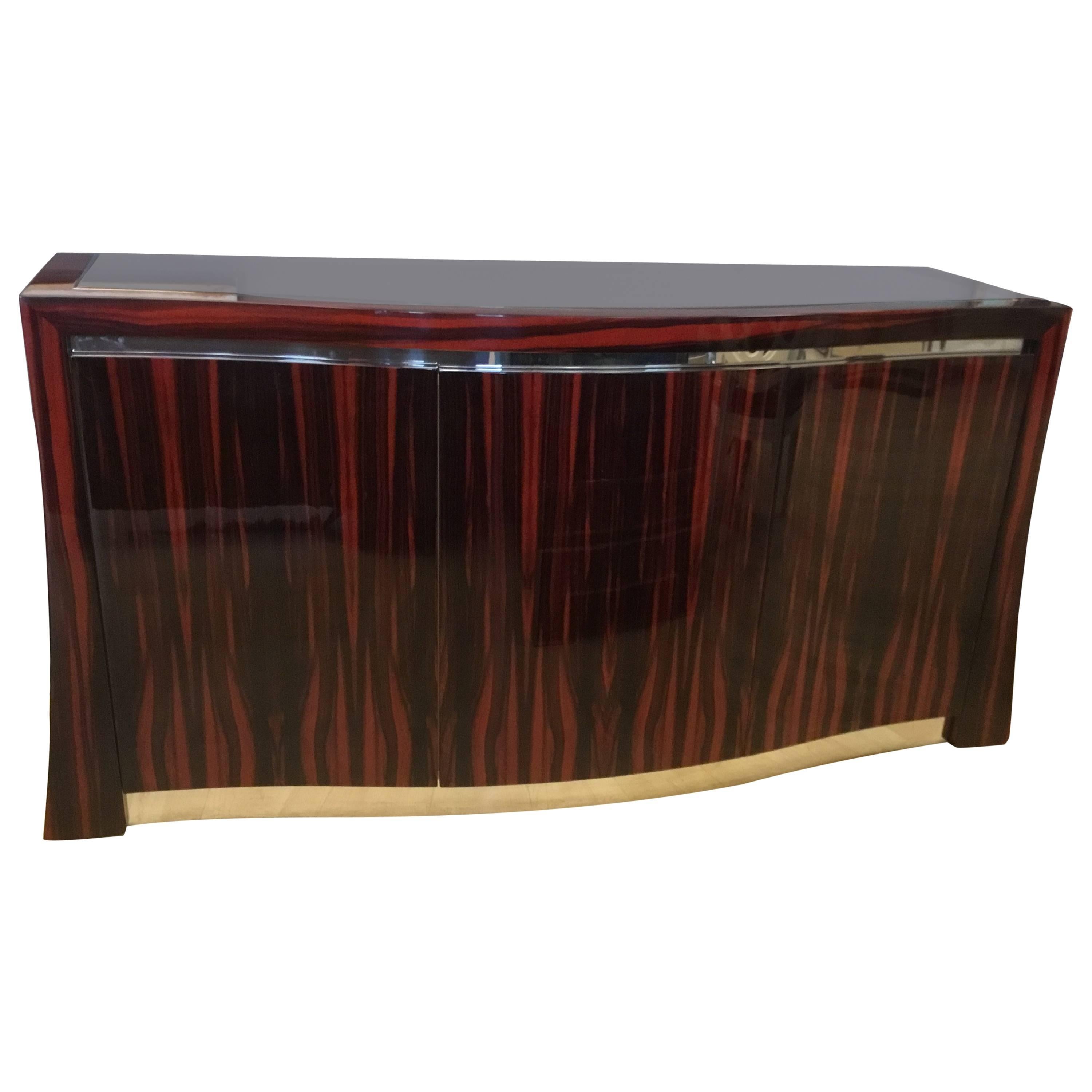 Ted Sherman Maccasar Wood Sideboard For Sale