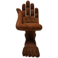 Retro Pedro Friedeberg Hand Chair Decorative Object Sculpture