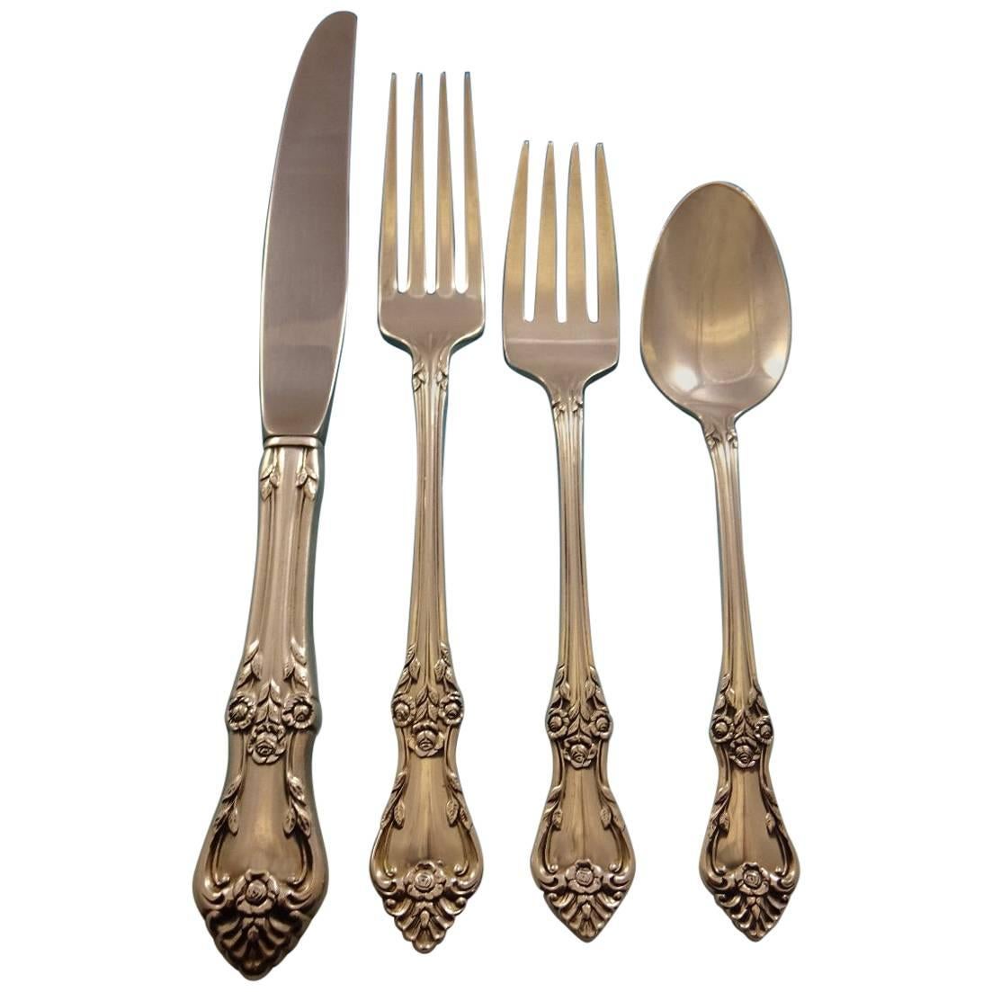 Afterglow by Oneida Sterling Silver Flatware Set for 8 Service 35 Pieces For Sale