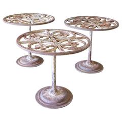 Fabulous 19th Century Cast Iron Tables