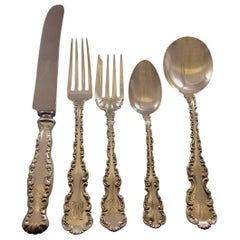 Louis XV by Whiting Sterling Silver Flatware Set for Eight Service 90 Pieces 