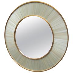 Modernist Round Mirror of Contemporary Design