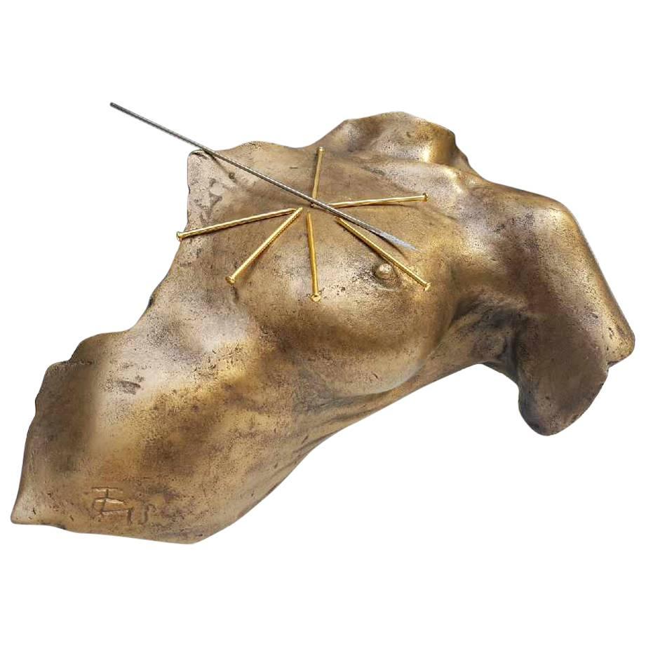 Vassilakis Takis "Magnetic Evidence 1983" Bronze Sculpture