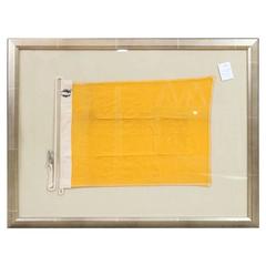 Authentic Linen Signal "Q" Flag, Framed