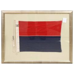 Authentic Stitched Linen Yacht Signal "E" Flag