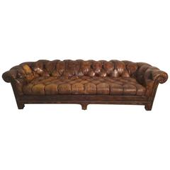 Rare Ralph Morse Chesterfield Leather Sofa