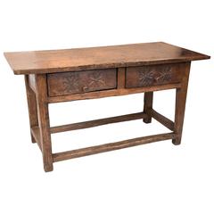 17th Century French Walnut Console Table