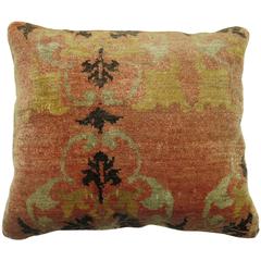 Antique Oushak Anatolian Rug Pillow