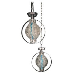 Pair of Pendant Lights by Angelo Brotto for Esperia