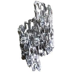 Mid-Century Modernist 18k White Gold and Diamond Ring 5