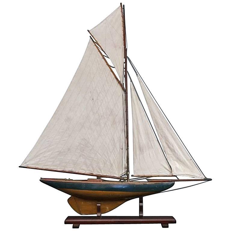 Vintage Pond Yacht Model