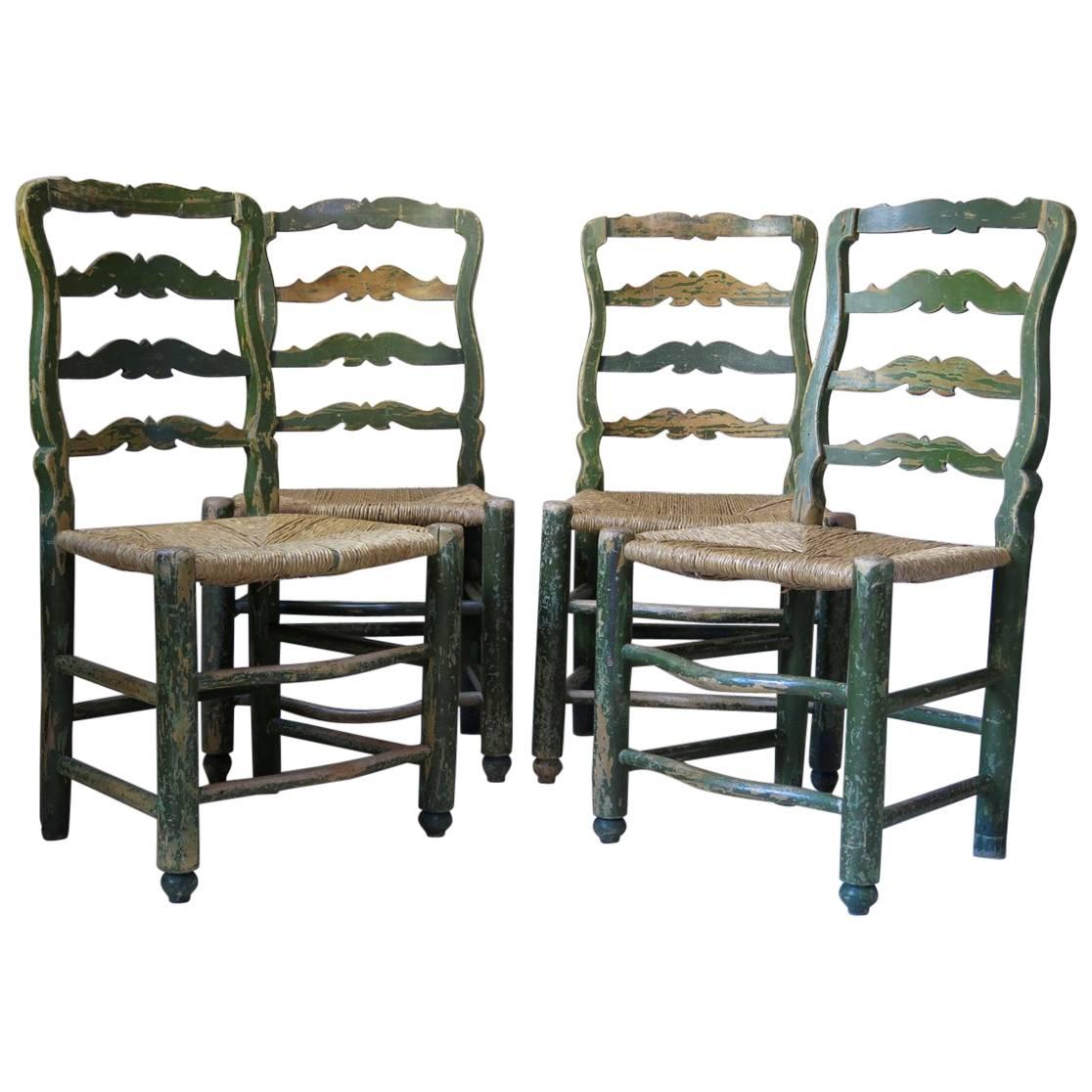 French 18th Century Country Style Chairs For Sale