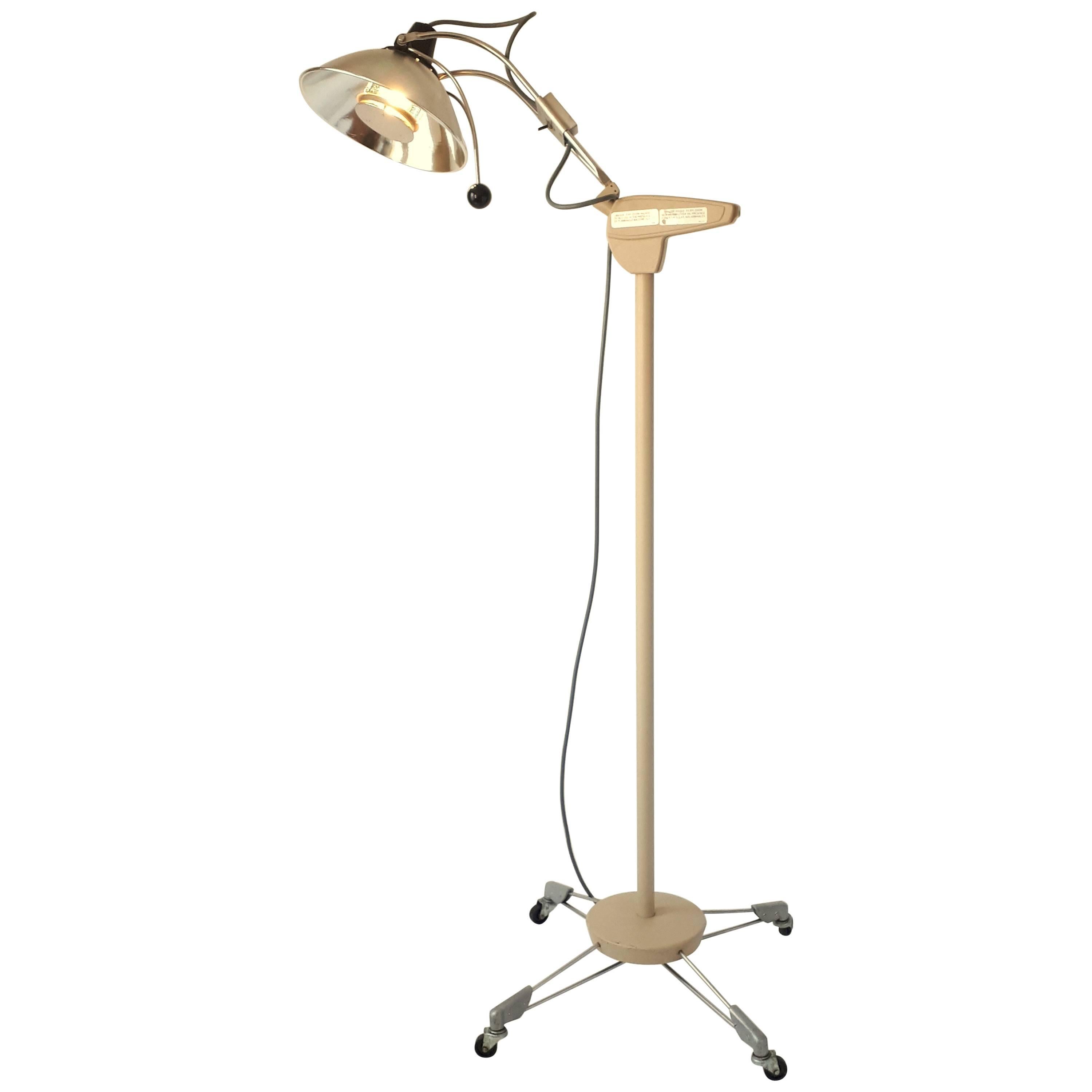 Medical Floor Lamp, Mid-Century Modern, 1970s, USA For Sale